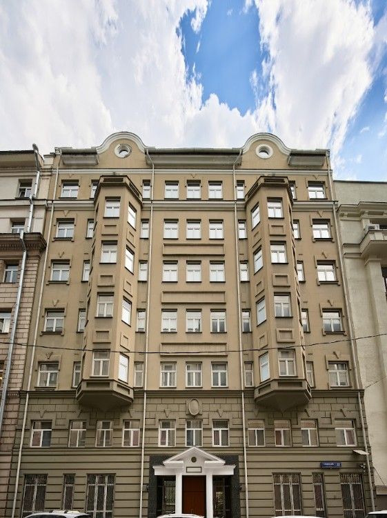 фасад дома, здание по адресу г Москва, Уланский пер, д 22 стр 2